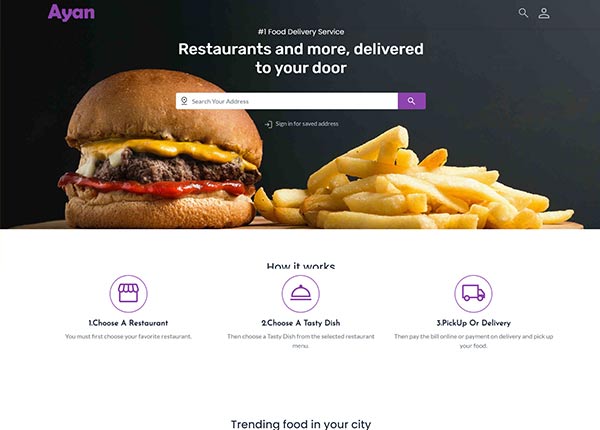 Food Delivery Store